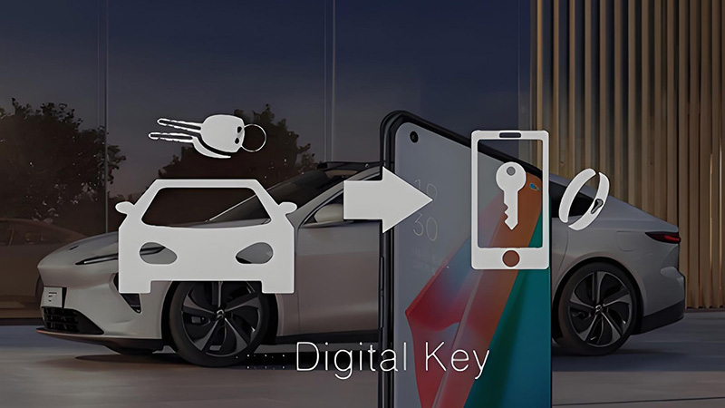 Rear-mounted Bluetooth automotive digital key solution